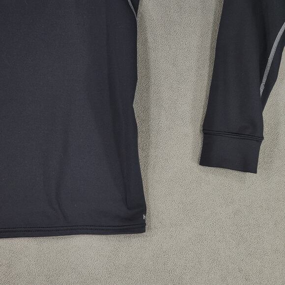 Nike Pro ThermaFit L Moc Neck Pullover Women Black White Compression Performance - Picture 14 of 14